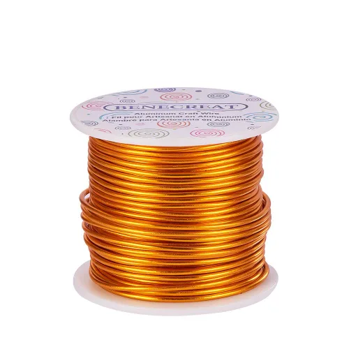 Miniatura 41 de BENECREAT -Alambre de aluminio para joyería de calibre 9, 55 pies, alambre metálico flexible para esculpir, ideal para manualidades de Halloween