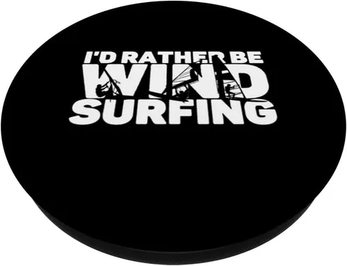 Miniatura 2 de I'd Rather Be Windsurf Windsurf Board Rider Windsurfer PopSockets PopGrip intercambiables