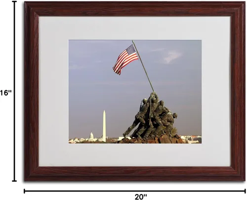 Miniatura 5 de Trademark Fine Art CATeyes - Lienzo conmemorativo para pared, marco de madera, 16 x 20 pulgadas