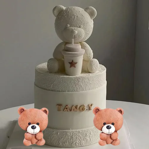 Miniatura 7 de Oso de peluche Fondant Moldes de silicona para oso para decoración de tartas, decoración de cupcakes, caramelo y goma de mascar de chocolate