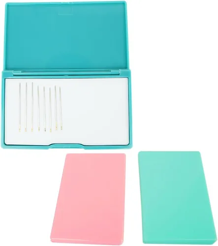 Megnetic - Estuche para agujas de coser, organizador de pasadores de costura portátil, caja de almacenamiento para soporte de alfiler, 3 piezas