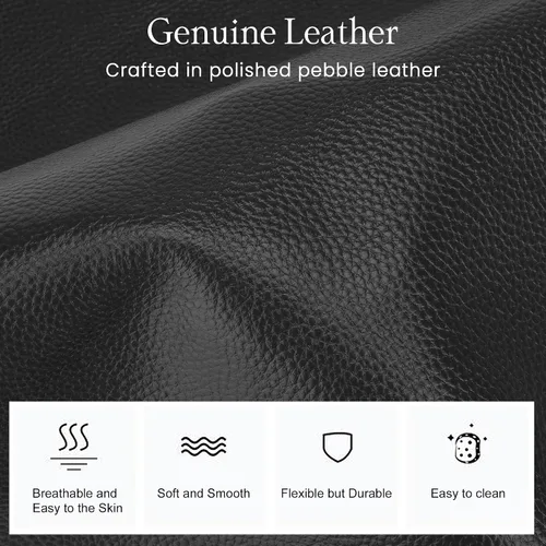 Miniatura 7 de befen Bolso de hombro para mujer de cuero genuino, bolsos para portátil con compartimentos, bolsos de mano