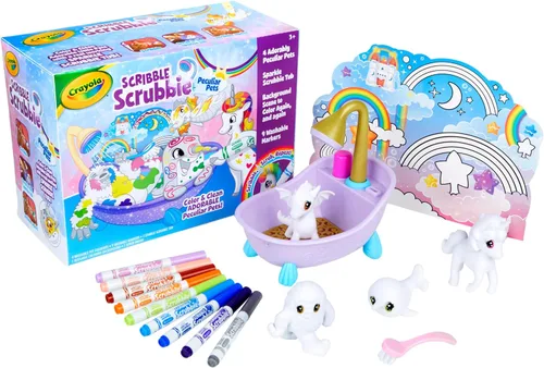 Miniatura 2 de Crayola Scribble Scrubbie Mascotas Peculiares, Juego de Juguetes Lavables para Mascotas y Artesanías DIY para Niños, Regalos para Niñas y Niños