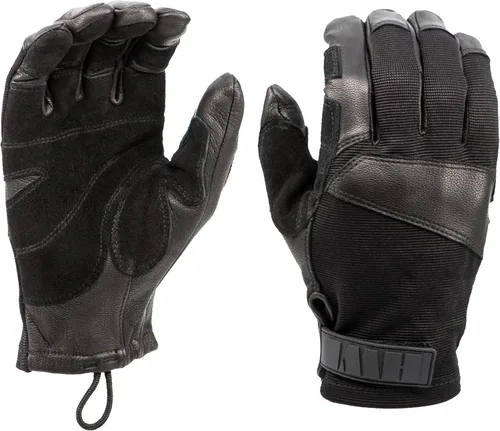 HWI Gear TFR100 Guante táctico de cuerda rápida, cuero grueso de piel de cabra, destreza, aventura, deportes al aire libre, escalada, rapel