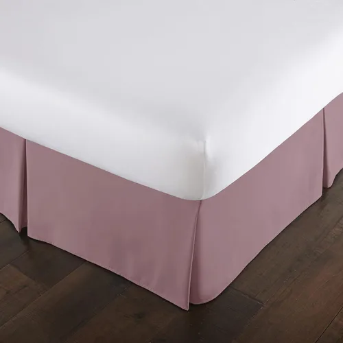 Miniatura 28 de Southshore Fine Linens VILANO Springs faldón para cama plisada, 15 pulgadas, Microfibra, Blanco brillante, gemelo