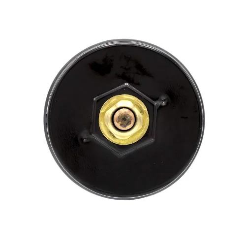 Miniatura 3 de PIC Gauges TRI-RC-254R1.75-D Tridicador comercial, caja de acero negro, internos de bronce, lente de plástico con indicador rojo, esfera de 2.5