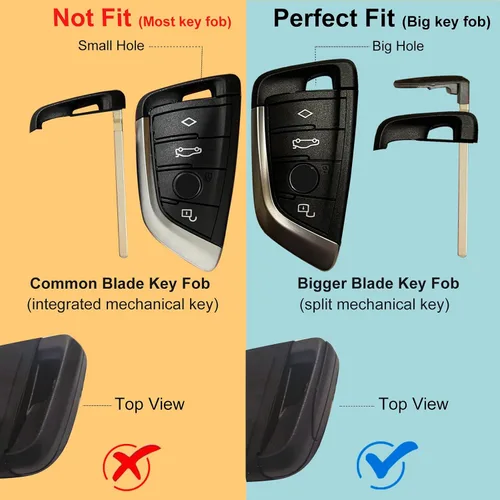 Miniatura 3 de Funda grande para llavero de TPU para BMW 2022, serie 2/4 425i/430i/225i/M240i/i3/i4, etc., funda de llave de TPU suave de protección completa, 4