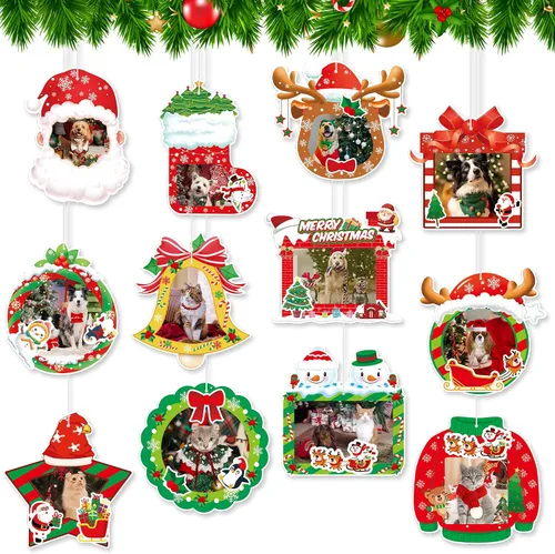Miniatura 11 de KatchOn, Decoraciones colgantes de Navidad en forma de remolino, grande, paquete de 30 Adorno colgante para decoraciones de fiesta de Navidad