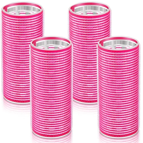 Miniatura 18 de WILLBOND 4 Piezas Rodillos para Cabello Largo para Flequillo Rizadores de Núcleo de Aluminio Rodillo Térmico de Autoagarre para Cabello Largo