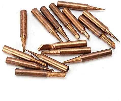 Miniatura 6 de Juego de puntas de soldadura reemplazables de cobre puro de la serie 900M-T, 15 piezas, herramienta de estación de soldadura de baja temperatura