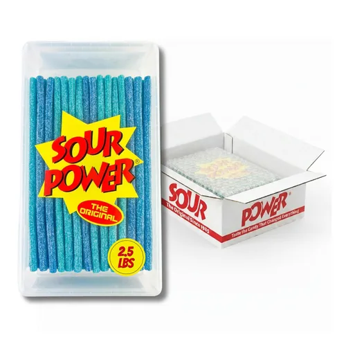 Miniatura 23 de Sour Power Premium Sorbetes de caramelo surtidos – Los caramelos de pajitas agrias originales desde 1985 – 50 g (Paquete de 6) – Vegano,