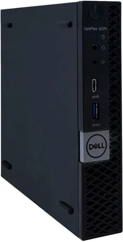 Miniatura 3 de Dell Computadora de escritorio Optiplex 5070 Micro MFF, Intel Core i5-9500T, 16 GB DDR4 RAM, 256 GB M.2 NVMe SSD, WiFi, BT, HDMI, cable teclado