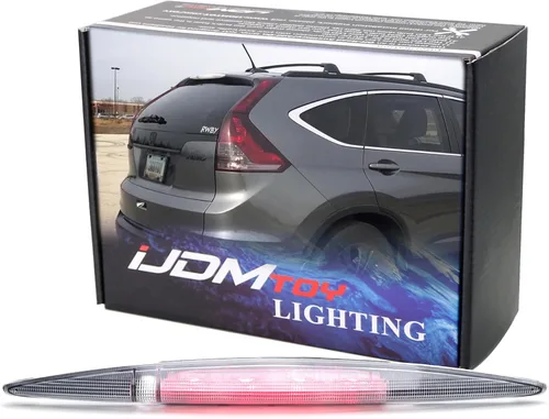 iJDMTOY Lente blanca/clara completa LED de montaje alto Tercer freno/montaje de luz de parada compatible con Honda CR-V 2012-2016
