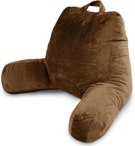 Miniatura 10 de Milliard - Almohada de lectura con brazos, crema, almohada de espalda con espuma viscoelástica triturada para sentarse en la cama - Respaldo