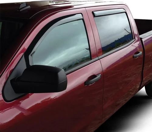 Miniatura 2 de Westin 72-39415 Deflector de viento en canal, 4 piezas para Silverado Sierra 1500 2014-2018 2015-2019 Silverado Sierra 2500 3500 Crew Cab