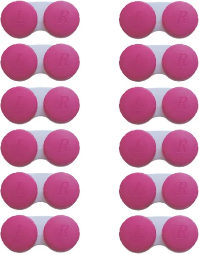 Miniatura 15 de Paquete de 12 fundas para lentes de contacto, caja de soporte para lentes de contacto, kit de almacenamiento en remojo