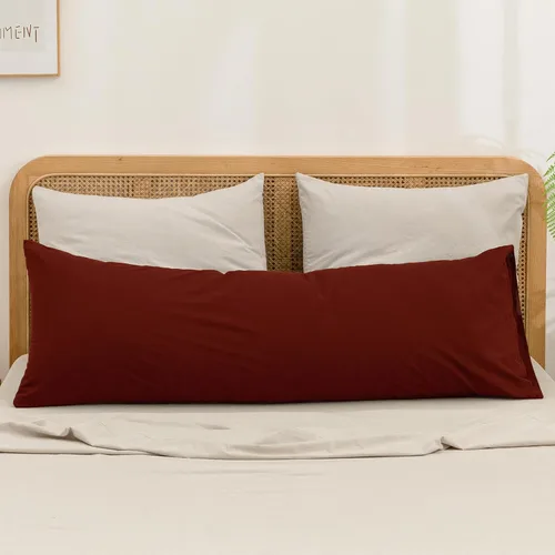 Miniatura 57 de BESTOUCH 100% Algodón Lavado Funda de Almohada para Cabello y Piel, Sensación de Lino, Suave, Cómoda, Transpirable, Juego de 2 Fundas de Almohada