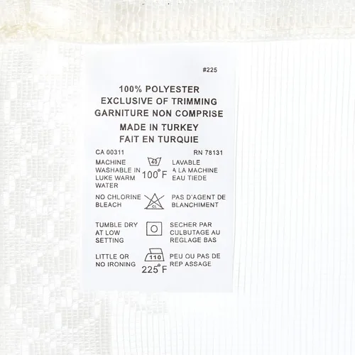 Miniatura 5 de Commonwealth Home Fashions Mona Lisa - Cenefa de encaje festoneado jacquard, 56 x 15 cáscara de huevo