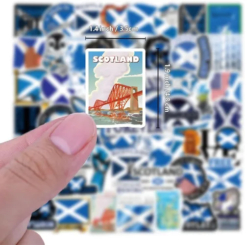 Miniatura 6 de 63 calcomanías de grafiti de Escocia para botellas de agua, portátil, maleta, álbumes de recortes, calcomanías de instrumentos musicales