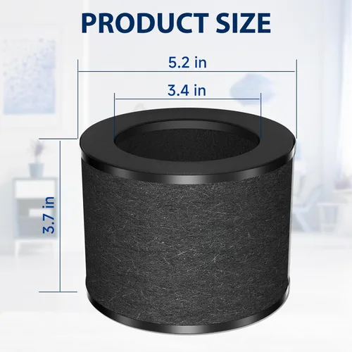 Miniatura 5 de Paquete de 3 filtros de repuesto TZ-K1 compatibles con ToLife TZ-K1 y con FreAire y AROEVE MK01 MK06 MG01JH, filtración de 3 etapas H13 filtros True