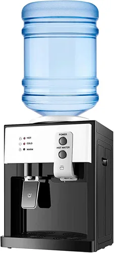 Top Loading Dispensador de enfriador de agua, dispensador de agua para botella de 5 galones, 3 ajustes de temperatura, dispensador de enfriador de