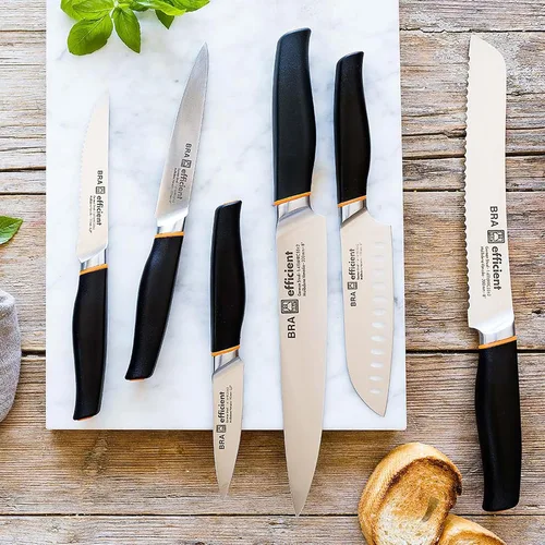 Miniatura 6 de BRA Cuchillo Santoku eficiente de 5 pulgadas 1.2x1.6x11.8 in gris