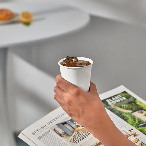 Miniatura 6 de JOLLY PARTY Paquete de 300 tazas de café de papel desechables de 8 onzas, tazas de bebida caliente/fría para agua, tazas de café de papel, tazas