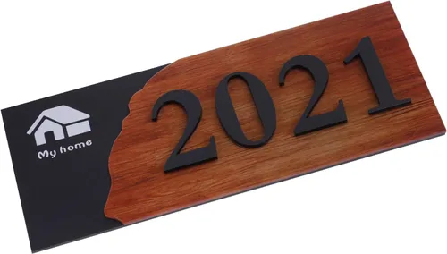 Miniatura 7 de Letrero personalizado con número de casa en 3D, placa de letrero personalizable con logotipo personalizado, placa de texto, pizarra, para interiores