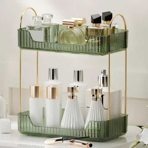 Miniatura 17 de YCIA&DONE Organizador de Baño para Encimera, Almacenamiento de Maquillaje, Estante de Bandeja para Cosméticos para Cuidado de la Piel, Soporte