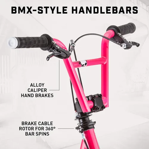 Miniatura 3 de Mongoose Expo Patinete, manillar estilo BMX y rotor de cable de freno, plataforma ancha para niños, jóvenes, niños y niñas de 6 años en adelante