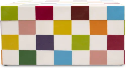 Miniatura 104 de Handicrafts Home Caja de recuerdo decorativa de 8 x 5 – Pequeña caja organizadora con tapa, almacenamiento decorativo Boho, caja de memoria retro