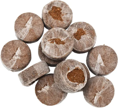 Black Duck Brand Juego de 25 pellets de fibra de coco con red – El iniciador de semillas de 1.496 in se expande con agua que proporciona semillas el