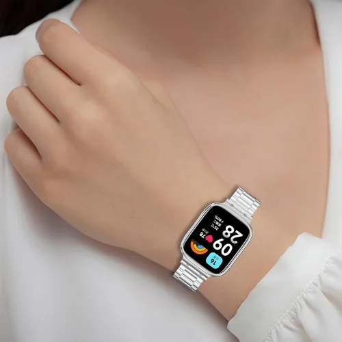 Miniatura 7 de Compatible con Redmi Watch 3 Lite/3 Active Band, bandas de metal de acero inoxidable, pulseras ajustables, accesorios de reloj inteligente
