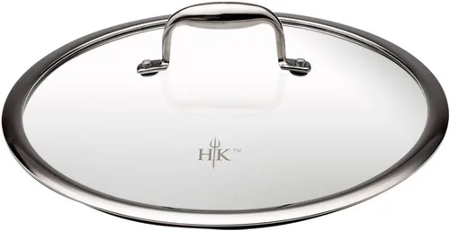 Miniatura 6 de Hell's Kitchen Sartén híbrida Tri-Clad de 4 cuartos de galón con tapa, antiadherente, resistente a los arañazos, mango ergonómico, apto