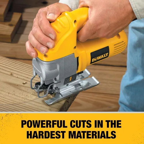 Miniatura 5 de DEWALT Sierra de calar, mango superior, 5.5 amperios, con cable (DW317K), color amarillo