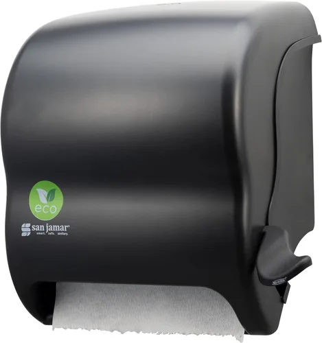 San Jamar Ecologic Element Dispensador de Palanca de Toallas de Papel de Plástico Reciclado, Dispensador Manual de Toallas, Dispensador de Pared con