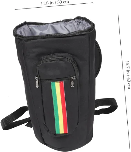 Miniatura 2 de Kit de batería africana para niños, instrumentos musicales africanos, bolsa de transporte de tambor africano, bolsa de gran capacidad, maletas