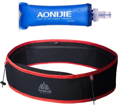 Miniatura 10 de AONIJIE Riñonera de hidratación para correr, con botella de agua suave de 8.5 fl oz, soporte para teléfono para correr, escalar, trotar, ciclismo