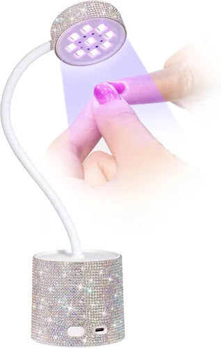 Miniatura 13 de Lámpara de uñas LED UV, mini luz UV para esmalte de uñas de gel, secador de uñas LED recargable, secado rápido, lámpara de uñas UV para el hogar