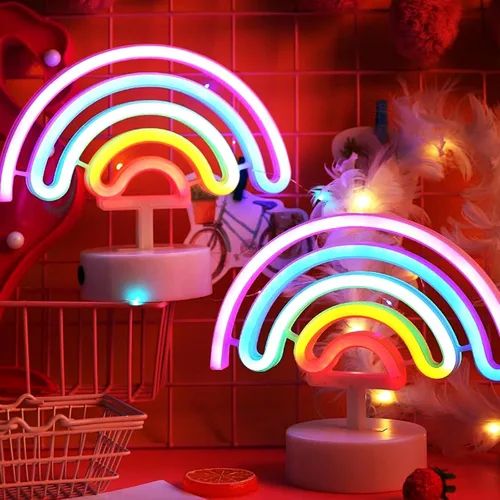 Miniatura 32 de Letreros de neón de nube, luz LED para decoración de pared, funciona con pilas o USB, para dormitorio, estética, habitación de adolescentes, niñas
