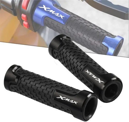 Miniatura 5 de Universal for Y&AMAHA Xmax 125 250 300 400 Motorcycle Handlebar Grips Racing Handle Grips Aluminium Comfortable Soft Rubber Hand Bar Grip