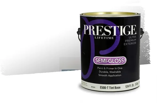 Miniatura 1576 de Pintura Exterior + imprimación PRESTIGE, todo-en-uno, 1 galón, acabado mate, color comparable al Valspar* Royal Gray* VS151-Gris real