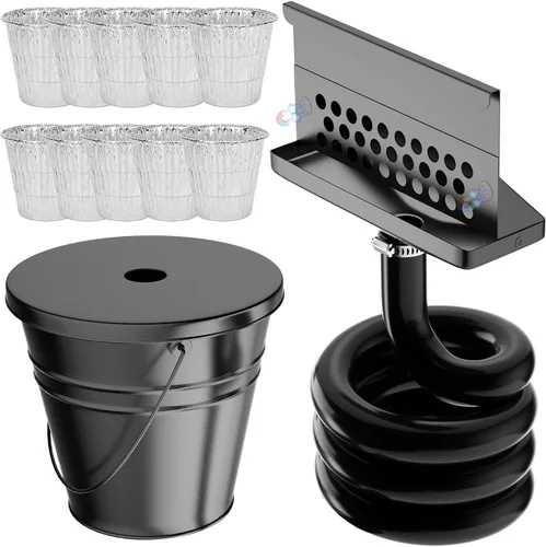 Miniatura 8 de Recolector de grasa trasero mejorado para plancha Blackstone, embudo de grasa trasero, trampa de grasa integrada, accesorios innovadores