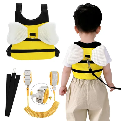 Miniatura 10 de Correa para niños pequeños y arnés ajustable 4 en 1 antipérdida Correa de seguridad reflectante con enlace de muñeca para niños, niñas y niños