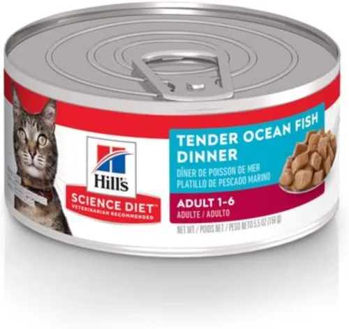Miniatura 14 de Hill's Science Diet Adulto 1-6, Nutrición Premium para Adultos 1-6, Alimento Húmedo para Gatos, Pollo Picado, Lata de 5 oz, Caja de 24