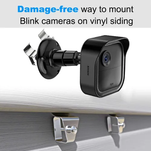 Miniatura 4 de Blink - Soporte lateral de vinilo para exteriores con funda impermeable, soporte de montaje sin agujeros y cubierta a prueba de clima completo