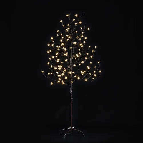 Miniatura 10 de LIGHTSHARE Árbol de Flor de Cerezo Iluminado con LED de 6.5 pies, 208L, blanco cálido, para decorar el jardín del hogar, primavera, verano, boda