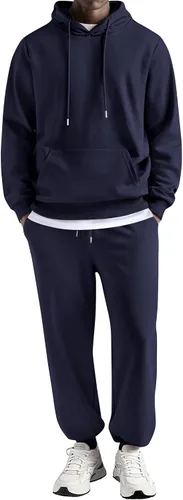 COOFANDY Conjunto deportivo de 2 piezas para hombre, conjunto deportivo casual con capucha