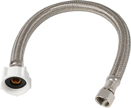 Miniatura 6 de Conector de inodoro - Manguera de inodoro trenzada de acero inoxidable con rosca de compresión hembra de 3/8 x rosca hembra de 7/8 - Línea