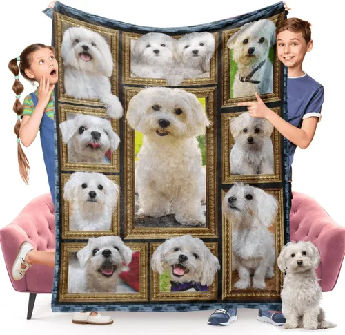 Miniatura 25 de Manta de perro Cocker Spaniel para niños, bonita manta de franela suave y acogedora para niñas y niños, mantas para bebés y niños pequeños